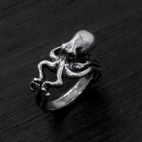 Octopus Ring - Sterling Silver