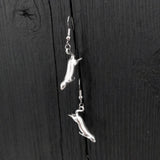 Diving Sea Otter Earrings – Sterling Silver Animal Jewelry by Moon Raven Designs