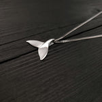 Humpback Whale Fluke Necklace Whale Tail Pendant - Moon Raven Designs