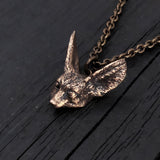 Fennec Fox Head Pendant Necklace - Moon Raven Designs