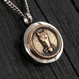 Horse Face Cremation Necklace – Pet Memorial Jewelry for Horse Lovers