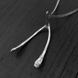 Wishbone Necklace Large - Sterling Silver