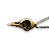 Crow Skull Pendant Necklace - Moon Raven Designs
