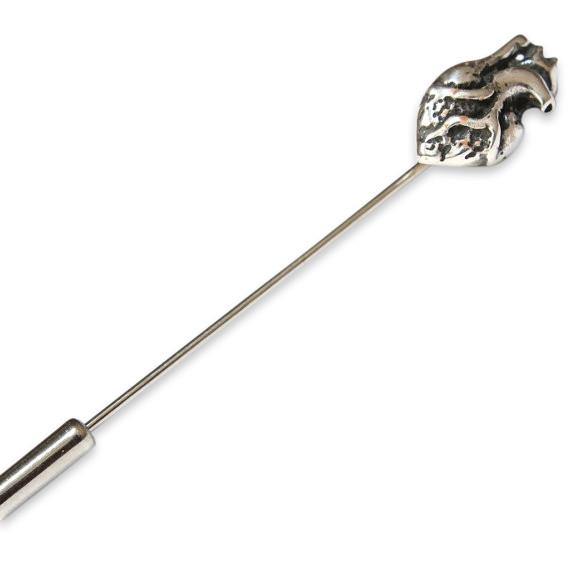 Tiny Anatomical Heart Ascot Stickpin - Moon Raven Designs
