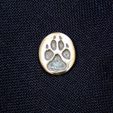 Sterling Silver Wolf Track Ascot Stickpin - Moon Raven Designs