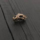 Grizzly Bear Skull Necklace Bronze