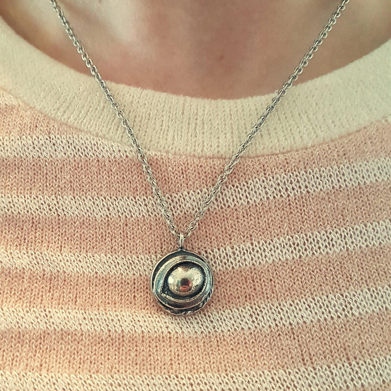 Eye of the Raven Protection Amulet Necklace - Moon Raven Designs