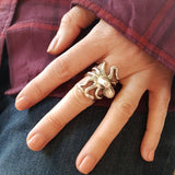Sideways Octopus - Moon Raven Designs