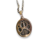 Wolf Track Pendant Necklace - Moon Raven Designs