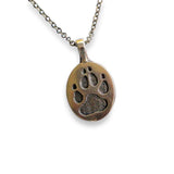 Wolf Track Pendant Necklace - Moon Raven Designs