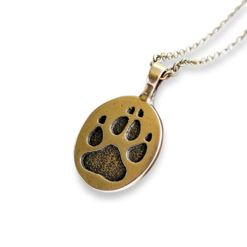 Wolf Track Pendant Necklace - Moon Raven Designs