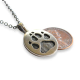 Wolf Track Pendant Necklace - Moon Raven Designs