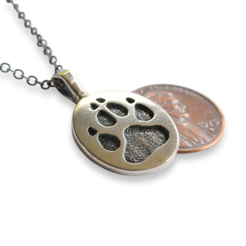Wolf Track Pendant Necklace - Moon Raven Designs