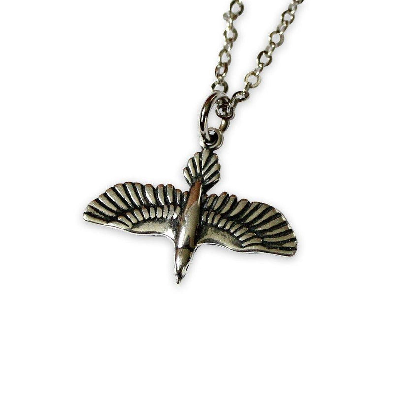 Soaring Raven In Flight Pendant Necklace - Moon Raven Designs