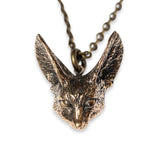 Fennec Fox Head Pendant Necklace - Moon Raven Designs