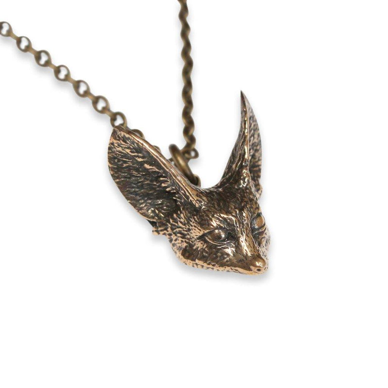 Fennec Fox Head Pendant Necklace - Moon Raven Designs