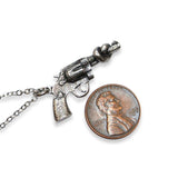 Knotted Gun Non-Violence Pendant Necklace - Moon Raven Designs
