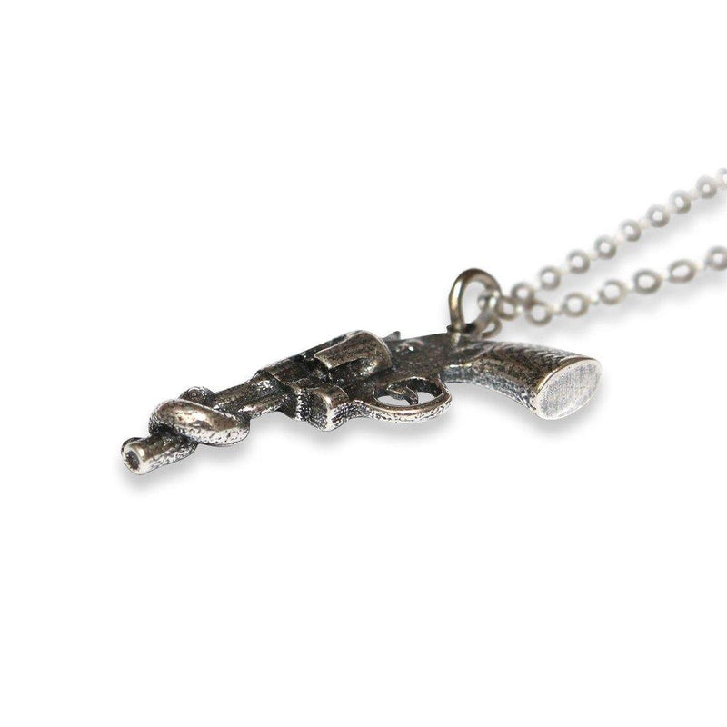 Knotted Gun Non-Violence Pendant Necklace - Moon Raven Designs