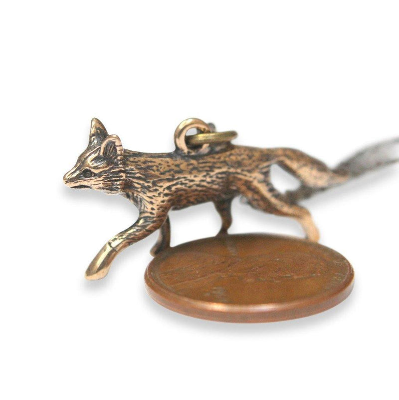 Trotting Fox Pendant Necklace - Moon Raven Designs