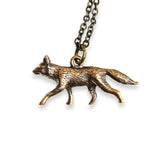 Trotting Fox Pendant Necklace - Moon Raven Designs