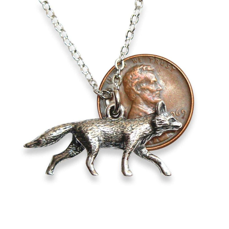 Trotting Fox Pendant Necklace - Moon Raven Designs