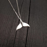 Humpback Whale Fluke Necklace Whale Tail Pendant - Moon Raven Designs