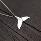 Humpback Whale Fluke Necklace Whale Tail Pendant - Moon Raven Designs