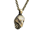 Hawk Head Necklace Pendant - Moon Raven Designs