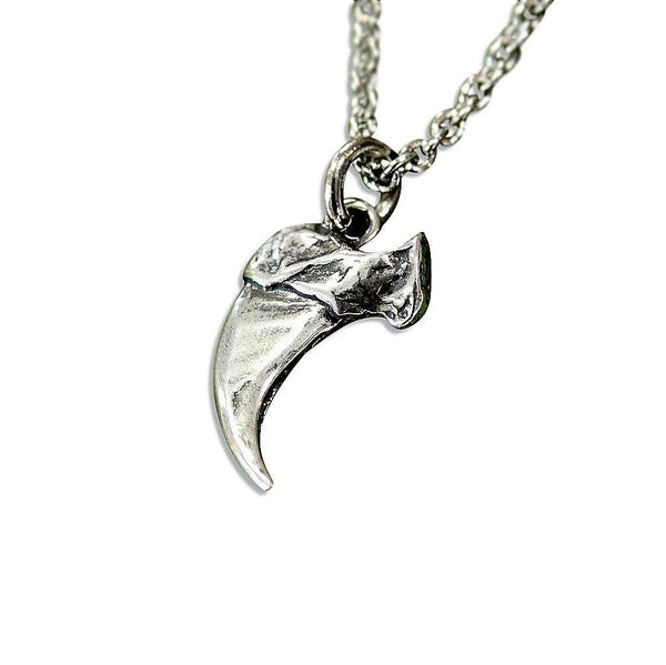 Domestic House Cat Claw Charm Necklace Solid Sterling Silver Pet Kitty Claw - Moon Raven Designs