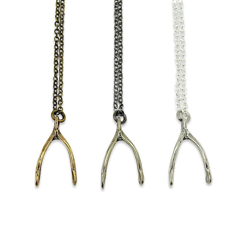 Small Wish Bone Necklace - Moon Raven Designs