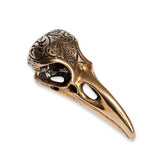 Engraved Raven Skull Pendant - Moon Raven Designs