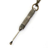 Snuff Spoon Necklace or Keychain in Solid Brass - Moon Raven Designs