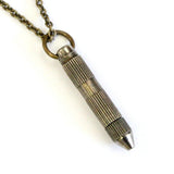 Snuff Spoon Necklace or Keychain in Solid Brass - Moon Raven Designs