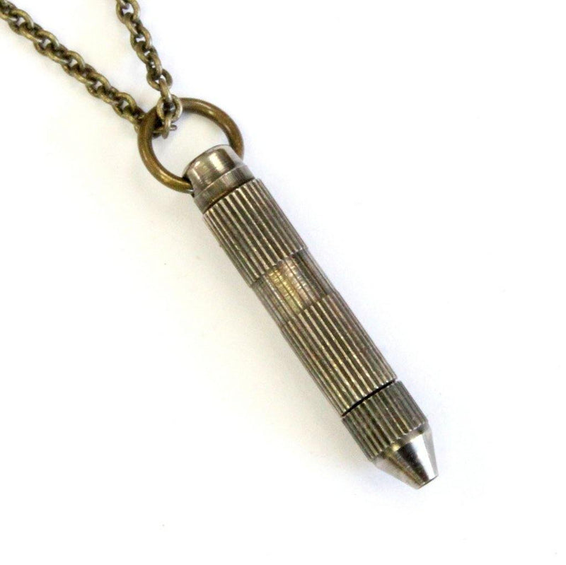 Snuff Spoon Necklace or Keychain in Solid Brass - Moon Raven Designs