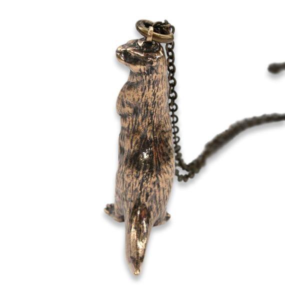 Standing Otter Pendant Necklace - Moon Raven Designs