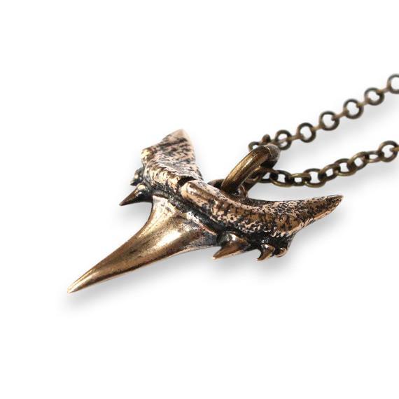 Fossilized Shark Tooth Necklace - Moon Raven Designs