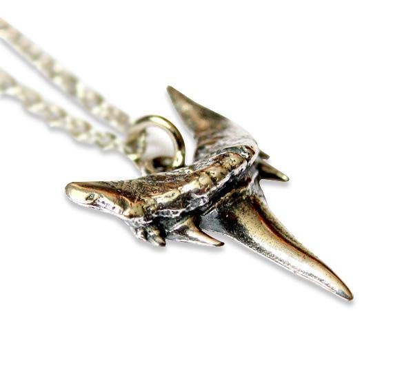 Fossilized Shark Tooth Necklace - Moon Raven Designs