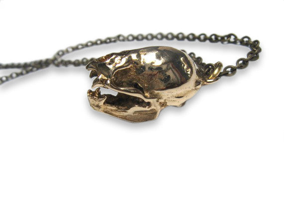 Vampire Bat Skull Necklace - Moon Raven Designs
