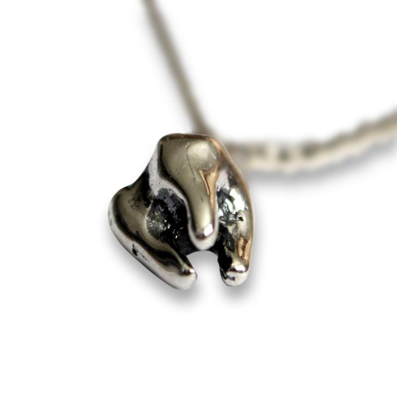 Three Root Human Molar Tooth Necklace - Moon Raven Designs