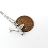 Tiny Humpback Whale Charm Necklace in Solid Sterling Silver - Moon Raven Designs