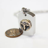 Barn Owl Necklace Cremation Urn Pendant - Moon Raven Designs