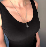 Scorpion Pendant Necklace Solid Cast Silver Plated Bronze - Moon Raven Designs