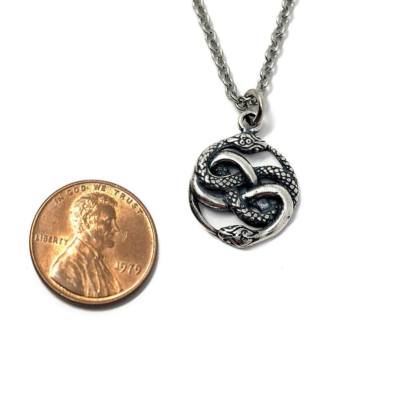 Auryn Ouroboros Necklace - Moon Raven Designs