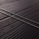 Sterling Silver Replacement Chain 2.3mm Diameter 925 Solid Sterling Necklace Chain Oxidized - Various Lengths Available
