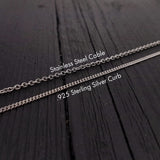 Sterling Silver 3D Grey Wolf Charm Pendant Necklace - Solid Hand Cast 925 - Wolf Jewelry Gift for Her - Multiple Chain Lengths Available