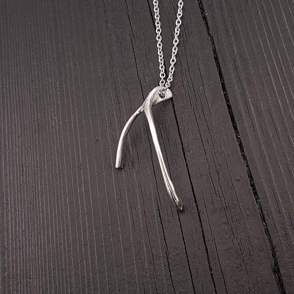 Broken Wishbone Necklace - Moon Raven Designs