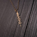 Spruce Tree Silhouette Sitka Charm Pendant Necklace Solid Cast Jeweler's Bronze - Moon Raven Designs