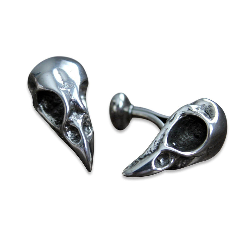 Bird Skull Cuff Links - Moon Raven Designs