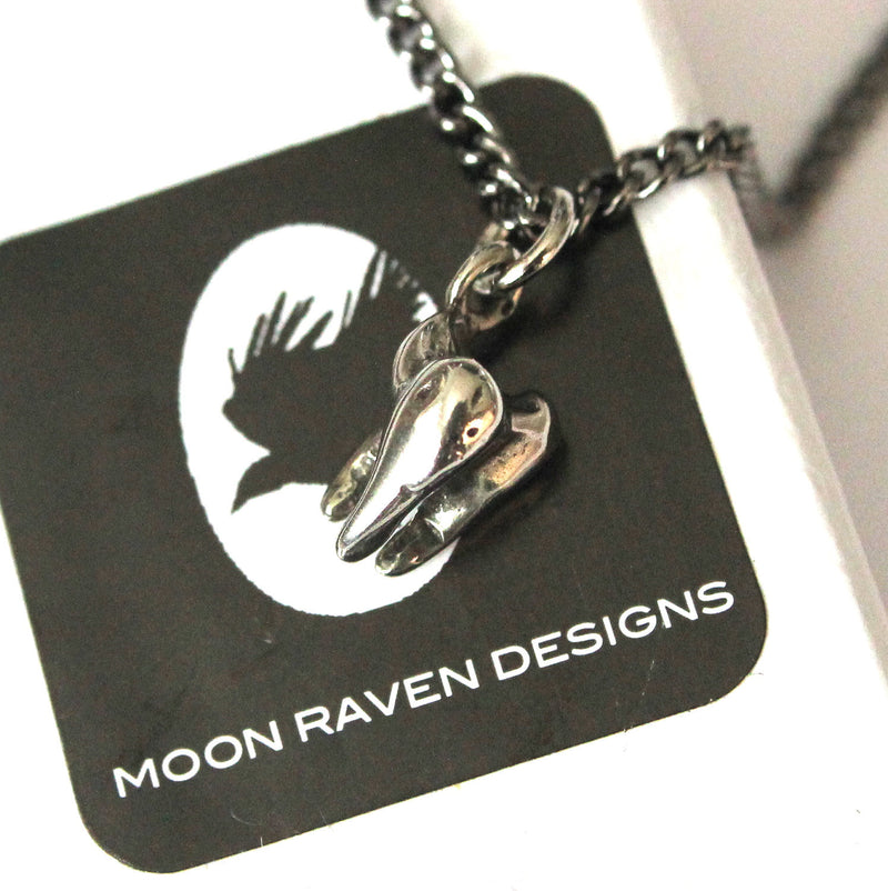 Three Root Human Molar Tooth Necklace - Moon Raven Designs