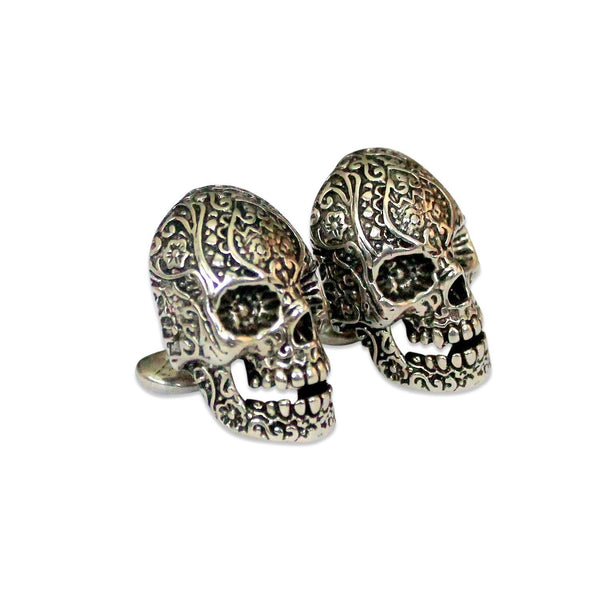 Sugar Skull Cufflinks - Moon Raven Designs